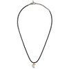 BLISS by Damiani "Twice" Stainless Steel with 18K Yellow Gold Diamond Necklace