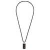 BLISS by Damiani "Uomo" Black Stainless Steel 18K Yellow Gold Pendant with Diamond Necklace