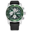 Revue Thommen 17030.6531 Men's 'Divers' Green Dial Day-Date Chronograph Rubber Strap Automatic Watch