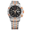 Revue Thommen 16071.6159 Men's 'Air speed' Black Dial Chronograph Day-Date Two-Tone Swiss Automatic Watch
