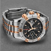 Revue Thommen 16071.6159 Men's 'Air speed' Black Dial Chronograph Day-Date Two-Tone Swiss Automatic Watch
