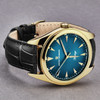 Revue Thommen Men's 'Heritage' Blue Dial Black Leather Strap Automatic Watch 21010.2515
