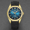 Revue Thommen Men's 'Heritage' Blue Dial Black Leather Strap Automatic Watch 21010.2515