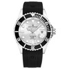 Revue Thommen 17571.2827 Men's 'Diver' Silver Dial Rubber Strap Swiss Automatic Watch