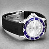 Revue Thommen 17571.2825 Men's 'Diver' Silver Dial Rubber Strap Swiss Automatic Watch