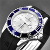 Revue Thommen 17571.2825 Men's 'Diver' Silver Dial Rubber Strap Swiss Automatic Watch