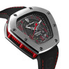 Tonino Lamborghini Men's 'SPYDERLEGGERO' Skeleton Dial Black Leather Strap Automatic Watch TLF-T06-2