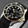 Revue Thommen Men's 'Diver' Black Dial Black Rubber Strap Swiss Automatic Watch 17571.2847