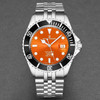Revue Thommen Men's 'Diver' Orange Dial Stainless Steel Bracelet Automatic Watch 17571.2239