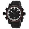 Romain Jerome Men's RJ.T.AU.DI.001.01 'Octopus' Black Dial Rubber Strap Titanic Rusted Steel Bezel Divers Automatic Watch