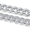 Composed of morganite, 925 sterling silver and platinum-plated diamonds, it is a fashionable jewelry bracelet and a luxurious silver accessory.