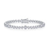 Jingdong - Made of morganite, 925 sterling silver and platinum-plated diamonds, it is a fashionable jewelry bracelet and a luxurious silver accessory.