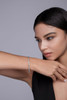 Jingdong - Made of morganite, 925 sterling silver and platinum-plated diamonds, it is a fashionable jewelry bracelet and a luxurious silver accessory.