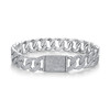Composed of morganite, 925 sterling silver and platinum-plated diamonds, it is a fashionable jewelry bracelet and a luxurious silver accessory.