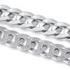 Composed of morganite, 925 sterling silver and platinum-plated diamonds, it is a fashionable jewelry bracelet and a luxurious silver accessory.