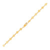 14k Yellow Gold Bracelet with Polished Circles
