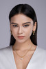 Wish Light - A fashionable and popular jewelry necklace pendant set, featuring Monnes stone, made of 925 silver and plated with platinum diamonds