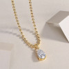 Wish Light - A fashionable and popular jewelry necklace pendant set, featuring Monnes stone, made of 925 silver and plated with platinum diamonds
