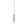 Lucky Four-Leaf Clover - A fashionable and popular jewelry necklace pendant set, featuring Monis stone, made of 925 silver and plated with platinum diamonds