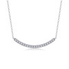 Joy - A fashionable and popular jewelry necklace pendant set, featuring Monnes stone, made of 925 silver and plated with platinum and diamonds.
