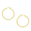 14k Yellow Gold Polished Hoop Earrings (2x30mm)