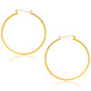 14k Yellow Gold Polished Hoop Earrings (1.5x40mm)