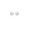 14k White Gold Classic Stud Earrings (8mm)