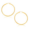 14k Yellow Gold Polished Hoop Earrings (1.5x30mm)