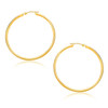 10k Yellow Gold Polished Hoop Earrings (1.5x30mm)
