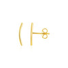 14k Yellow Gold Curve Climber Post Earrings