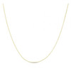 Double Extendable Diamond Cut Cable Chain in Yellow Gold (0.87 mm)