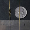 14k Yellow Gold Round Wheat Chain (0.60 mm)