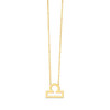14K Yellow Gold Libra Necklace