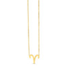 14K Yellow Gold Aries Necklace