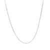 10k White Diamond Cut Cable Link Chain (0.87 mm)