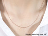 14k Rose Gold Classic Box Chain 0.6mm