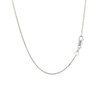 14k White Gold Diamond Cut Rolo Chain 1.1mm