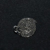 14k White Gold Diamond Cut Cable Link Chain 0.7mm