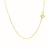 14k Yellow Gold Diamond Cut Cable Link Chain 0.7mm