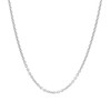 Sterling Silver Rhodium Plated Round Cable Chain 1.8mm