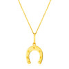 14K Yellow Gold Necklace with Horseshoe
