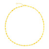 14k Yellow Gold Necklace with Polished Circles