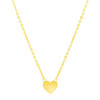 14k Yellow Gold Polished Mini Heart Necklace