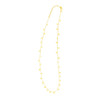 14K Yellow Gold Necklace with Dangling Stars