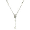 Rosary Chain and Large Bead Necklace in Sterling Silver