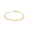 3.0mm 14k Yellow Gold Super Flex Herringbone Bracelet