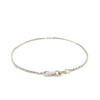 2.0mm 14k White Gold Solid Diamond Cut Rope Bracelet