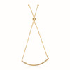 14k Yellow Gold Chain Bar Lariat Style Bracelet