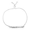 Sterling Silver Adjustable I Love You to the Moon and Back Bracelet