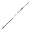 Sterling Silver Rhodium Plated Round Box Bracelet (5.2 mm)